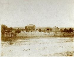 Early view of the home of Mary (Chandler), Charles Olcott and Melvin DaVall family, northeast of Graton, California