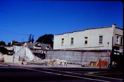 Demolition of the H. Reynaud Building on South Main Street and Burnett next to Don's Restaurant