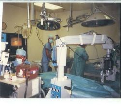 Palm Drive Hospital operating room, about 1980