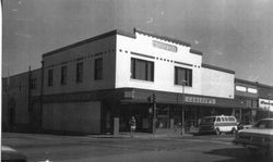 IOOF building at the corner of North Main and McKinley in Sebastopol, 1970s