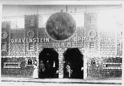 Gravenstein Apple Show front entrance on Main Street Sebastopol in 1912