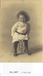 Young child Ben Abbott, July 15, 1909