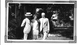 Charles R. Myers, Cornelia "Bunni" Myers his daughter and Chester Myers, Bunni's grandfather, about 1920s