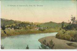 View of the Russian River and Guerneville, postmarked 1909