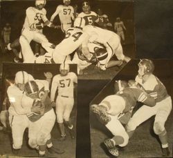 Analy High School Tigers football, 1953--an unidentified game and players