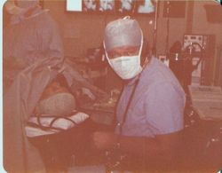 Dr. Hunt at Palm Drive Hospital, 1978