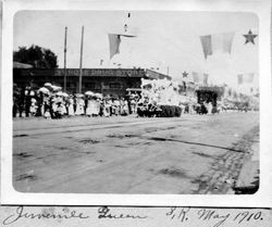 Juvenile Queen in the Santa Rosa Rose Carnival Parade, May 1910