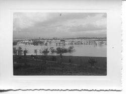 1951 floodwaters cover the Laguna de Santa Rosa channel and pasturelands near Sebastopol