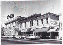 Looking west on Santa Rosa (Sebastopol) Avenue in Sebastopol, 1960s