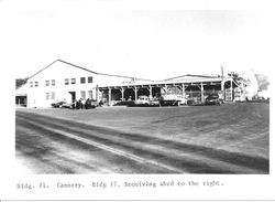 Manzana Products Co. cannery and receiving shed on Green Valley Road, in Graton, California, 1980