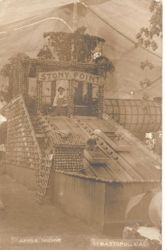 1913 Gravenstein Apple Show display by Stony Point district "Chute the Chutes."