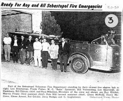 Sebastopol Volunteer Fire Department, 1950