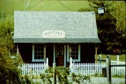 Allen Rivers, DDS Dentist building in Duncans Mills, California, April 1983