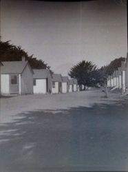 Row of cabins at an unidentified location