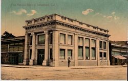 First National Bank of Sebastopol at the corner of Main Street and Bodega Avenue, about 1905