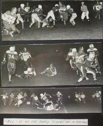 Analy High School football game vs San Rafael at San Rafael, Friday night, October 14, 1949