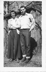 Ralph and Connie (Oehlmann) Sandborn, about 1945