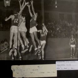 Analy High School basketball B team of 1950-51--Analy Tigers vs Vallejo, Friday, January 5th, 1951