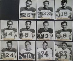 Analy High School football team individual photos, fall 1951