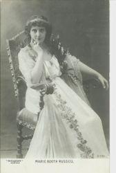 Broadway actress Marie Booth Russell, in Victorian fashion