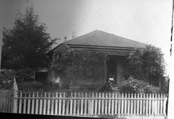 Probably the house of William and Rose Gaffney at Bodega Bay, California, about 1919