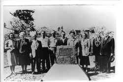 Pioneer Memorial Grove dedication 1949 by Soroptimist Club of Sebastopol at Ives Park