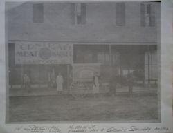 Central Meat Market on North Main Street in Sebastopol, 1880s