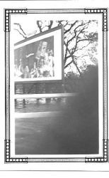 Flooded billboard near the Santa Rosa Avenue (Sebastopol Avenue) bridge over the Laguna de Santa Rosa in Sebastopol, California, 1940s