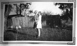 Phillis Elvy holding her brother Ludford Elvy, Jr. circa 1930
