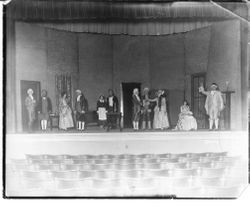Scene from a high school play--probably at Analy High School, between 1935 and 1955
