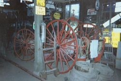 Vintage fire wagon with hoses & bell at George H. Smith's Georgetown near Sebastopol, California, 1997