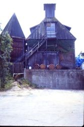 Hop barn at Topolos Vineyard on Highway 116 in Forestville, California