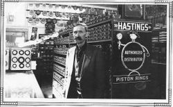 J. F. Triggs at his second store at 130 South Main Street, Sebastopol, September 8, 1934