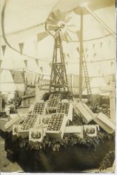 1910 Gravenstein Apple Show display of a windmill