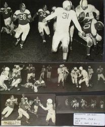 Analy High School football, fall 1952--the Analy Tigers vs San Rafael Friday night October 3rd, 1952