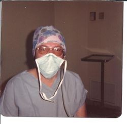 Debbie Henning, scrub tech, Palm Drive Hospital, Sebastopol, California, 1976