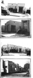 Four photos belonging to Bunni Myers of 657 South Main Street and unidentified stucco houses in Bunni's neighborhood in Sebastopol, 1931