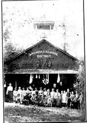 Camp Meeker school house in the Arcadia School District at Camp Meeker California near the Russian River