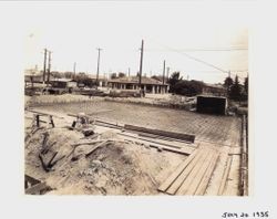 Foundation construction of Sebastopol Post Office, July 20, 1935