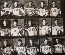 Analy High School Tigers Football, 1953--fifteen individual photos of unidentified football players--probably junior varsity