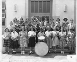 Sebastopol Parkside Elementary School beginning band, 1950 or 1951