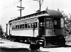 P&SR passenger car No. 63 at the Western Railway Museum in Solano County, 1981