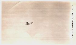 Biplane in flight over Sebastopol
