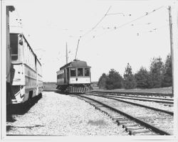 P&SR car #63 on electric tracks