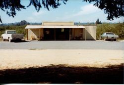 Don and Marcia Hallberg's fruit stand at 2401 Gravenstein Highway North, Sebastopol, California, 1975