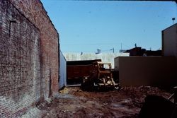 Demolition of stores in the 123 North Main Street area (east side of North Main) in 1978