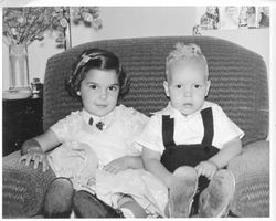 Joyce, 4 years, 2 months and Jon, two years, 3 months, children of an unidentified family