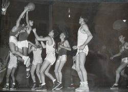 Analy High School basketball B team of 1950-51--Analy Tigers vs Vallejo, Friday, January 5th, 1951