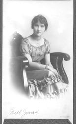 Nell (Nellie H.) Jonas as a young adult, about 1915