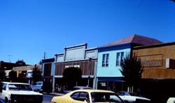 North Main Street, Sebastopol shops, February 1976